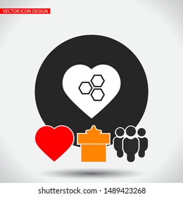 honeycomb icon vector . Lorem Ipsum Illustration design