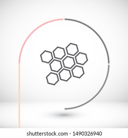 honeycomb icon vector . Lorem Ipsum Illustration design