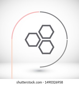 honeycomb icon vector . Lorem Ipsum Illustration design