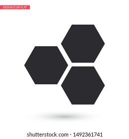 honeycomb icon vector . Lorem Ipsum Illustration design