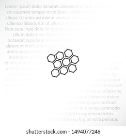 honeycomb icon vector . Lorem Ipsum Illustration design