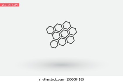 honeycomb icon vector . Lorem Ipsum Illustration design