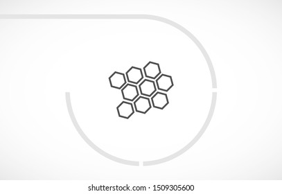 honeycomb icon vector . Lorem Ipsum Illustration design