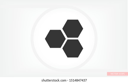 honeycomb icon vector . Lorem Ipsum Illustration design