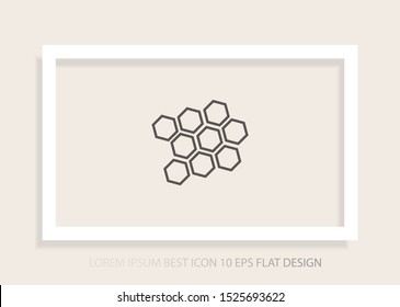 honeycomb icon vector . Lorem Ipsum Illustration design