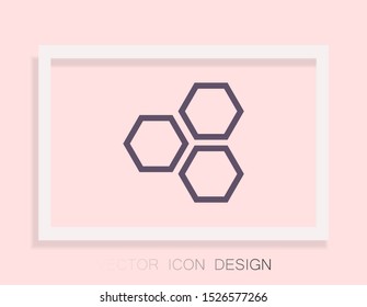 honeycomb icon vector . Lorem Ipsum Illustration design
