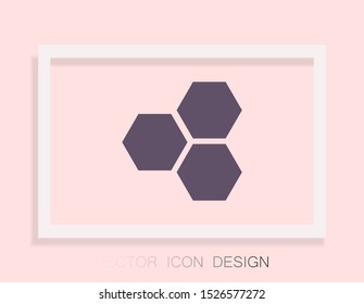 honeycomb icon vector . Lorem Ipsum Illustration design