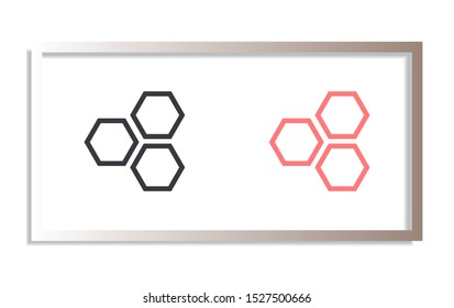 honeycomb icon vector . Lorem Ipsum Illustration design