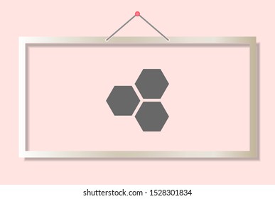 honeycomb icon vector . Lorem Ipsum Illustration design