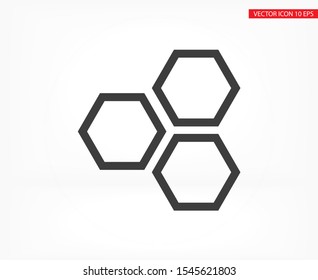 honeycomb icon vector . Lorem Ipsum Illustration design