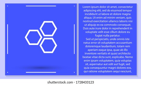 vector de icono de honeycomb. Lorem Ipsum Diseño de ilustración