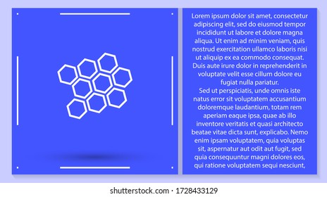 honeycomb icon vector . Lorem Ipsum Illustration design
