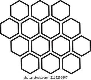 honeycomb icon vector on white background..eps
