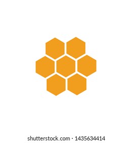 Honeycomb icon vector. Simple design on white background.