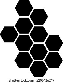 Vector de icono de Honeycomb. Diseño sencillo sobre fondo blanco..eps
