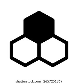 Ilustración de diseño de símbolo de Vector de icono de panal