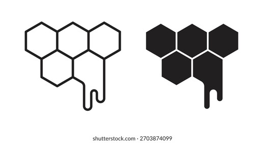 Icono del panal para el Diseño web, App móviles