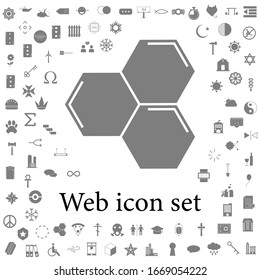 Honigwabensymbol. universelle Web-Icons für Web und Mobile
