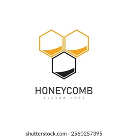 honeycomb illustration logo vector template