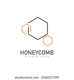 honeycomb illustration logo vector template