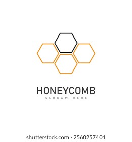 honeycomb illustration logo vector template