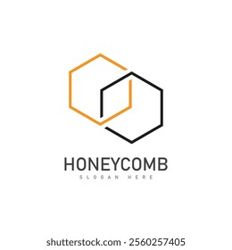 honeycomb illustration logo vector template
