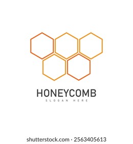 honeycomb illustration logo vector template