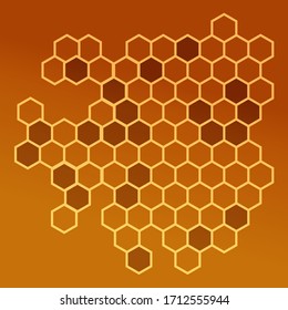 Honeycomb illustration for your design: textile, poster, wallpaper