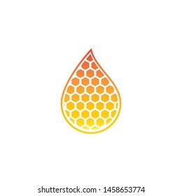 Honeycomb ilustration logo vector template