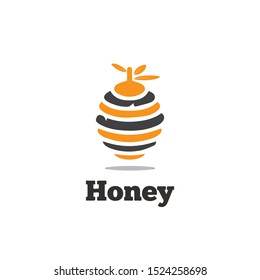 honeycomb  ilustration logo vector template