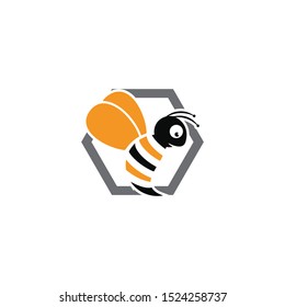 honeycomb  ilustration logo vector template