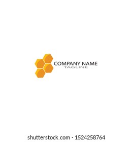 honeycomb  ilustration logo vector template