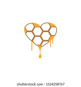 honeycomb  ilustration logo vector template