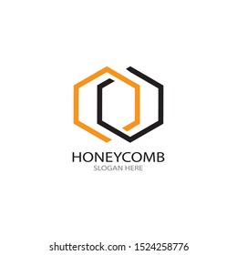 Honeycomb  Ilustration Logo Vector Template