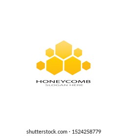 Honeycomb Ilustration Logo Vector Template Stock Vector (Royalty Free ...