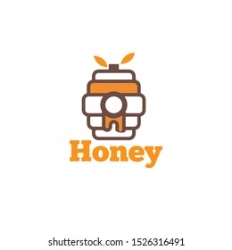 honeycomb  ilustration logo vector template