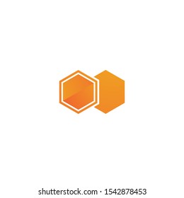 Honeycomb ilustration logo vector template
