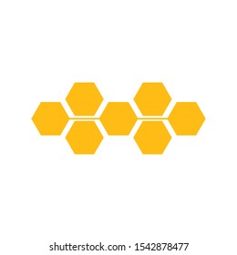 Honeycomb ilustration logo vector template

