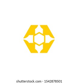 Honeycomb ilustration logo vector template
