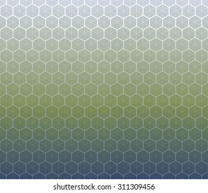 Honeycomb inspired abstract geometric background of hexagons and triangles