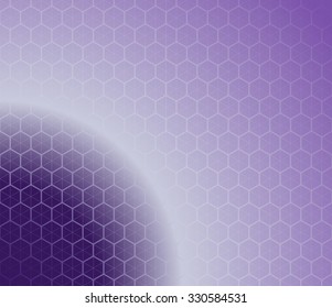Honeycomb inspired Abstract geometric Background. Colorful Hexagons and triangles. Planet illusion. Vector illustration.