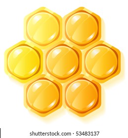 Honeycomb, aislado en el blanco