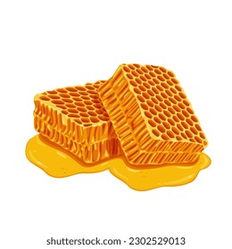 Combo de abeja aislado sobre fondo blanco, vector de producto de salud aislado sobre fondo blanco.