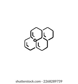 Honeycomb Line Style Icon Design