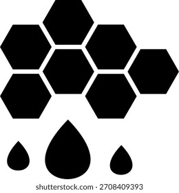 Diseño de icono de Vector de línea de nido de abeja