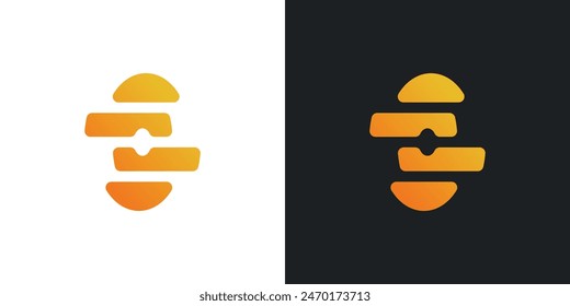 Plantilla de diseño de logotipo de panal. Vector Premium