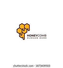 Honeycomb logo design vector template
