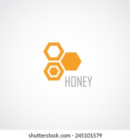 Honeycomb Logo. Honey.