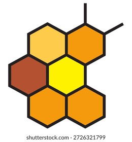 Wabenlogo Symbol Vektordesign
