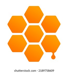 Logotipo de honeycomb Icono ilustración vectorial clipart plano